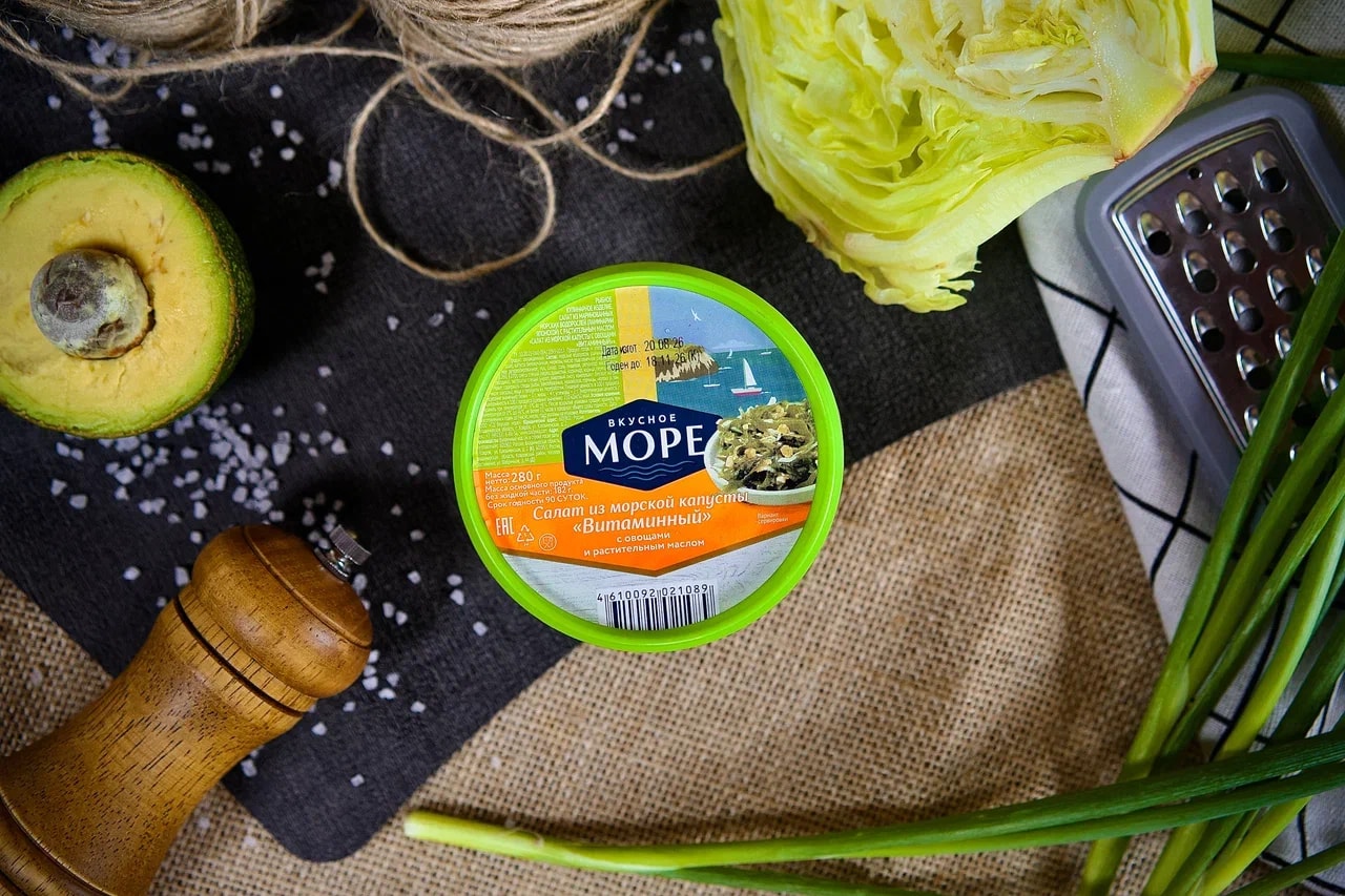 Салат из морской капусты,витаминный.280гр